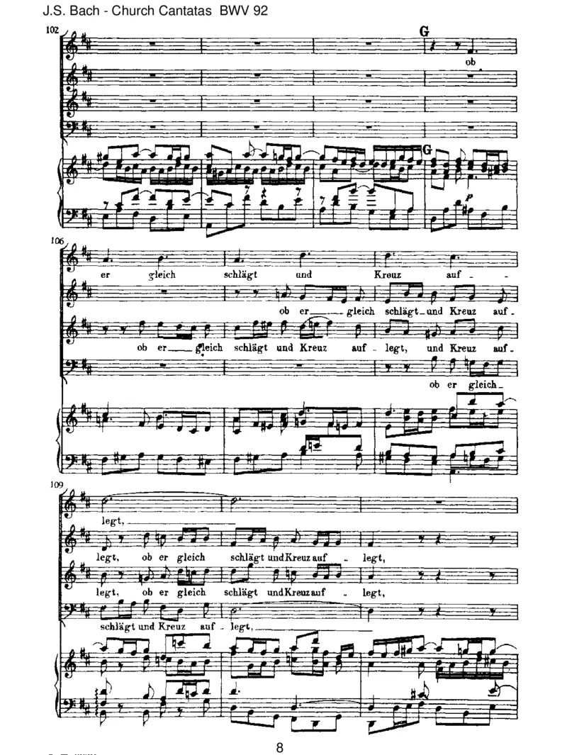 BWV92IchhabinGottesHerzundSinn_一万首著名钢琴曲谱哈农贝多芬合集视频教学电子版高清无水印可打印_1古典钢琴知名音乐家谱_巴赫钢琴谱全集_J.S巴赫作品全集