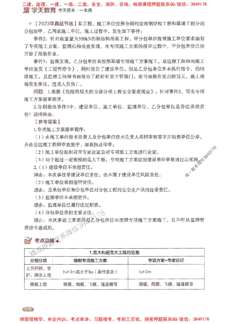 25年监理案例-学天一本通（精讲讲义）推荐_监理工程师_2025监理工程师_2025年监理工程师SVIP_2025年监理土建案例SVIP_01-精华文档✿电子教材✿历年真题