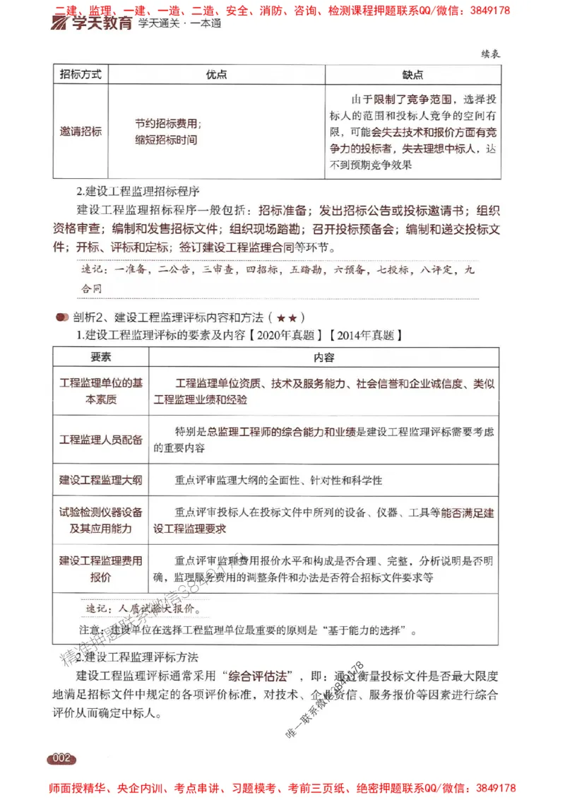 25年监理案例-学天一本通（精讲讲义）推荐_监理工程师_2025监理工程师_2025年监理工程师SVIP_2025年监理土建案例SVIP_01-精华文档✿电子教材✿历年真题