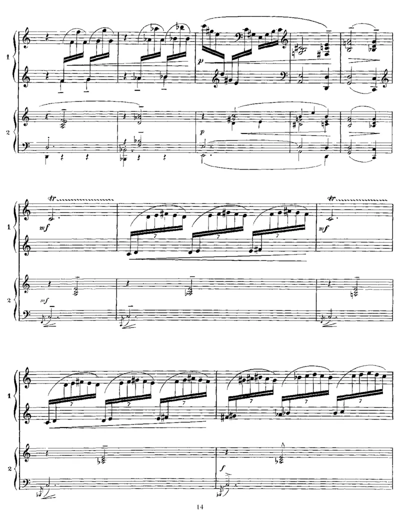 DanseSacreeetDanseProfane(2Piano)_一万首著名钢琴曲谱哈农贝多芬合集视频教学电子版高清无水印可打印_1古典钢琴知名音乐家谱_德彪西钢琴谱全集