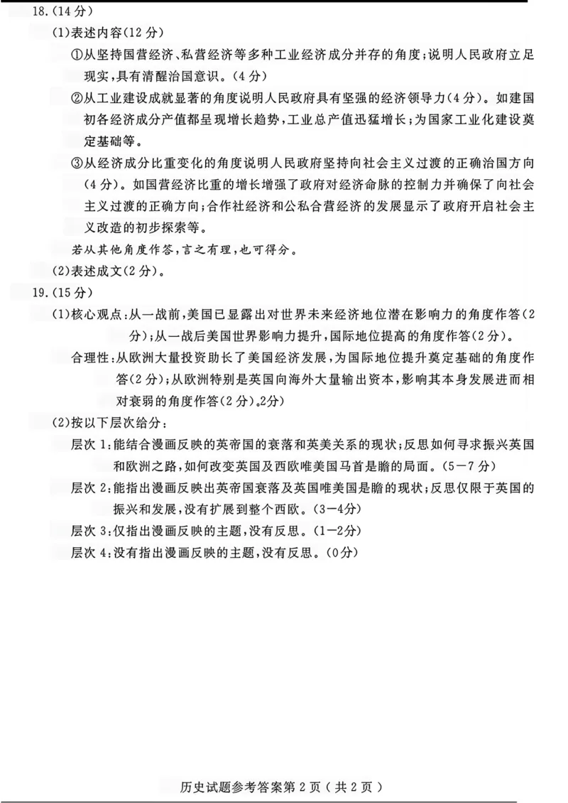 山东省济宁市2024届高三年级高考第三次模拟试题历史试卷+答案_2024年5月_01按日期_28号_2024届山东省济宁市高三年级高考第三次模拟试题