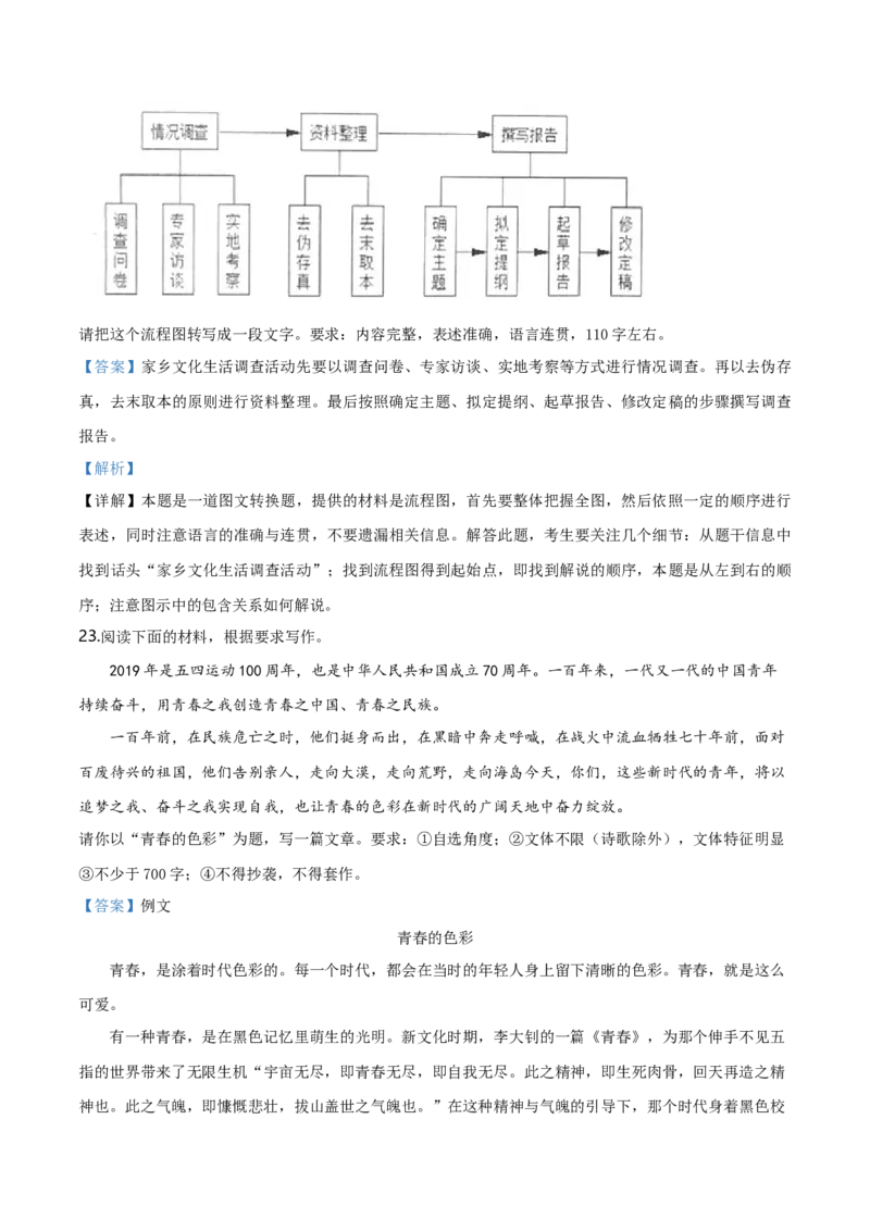 精品解析：高一上学期期末语文试题（解析版）_E015高中全科试卷_语文试题_必修上_1.新版高中语文试卷必修上册_5.期末试卷（32套）_真题卷_精品解析：高一上学期期末语文试题7