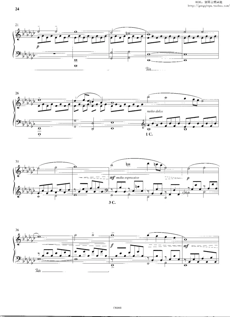 31、意大利钢琴家LudovicoEinaudi《海浪》（64页，共12首）_一万首著名钢琴曲谱哈农贝多芬合集视频教学电子版高清无水印可打印_3流行音乐谱_流行钢琴谱合集形式_高清PDF无水印