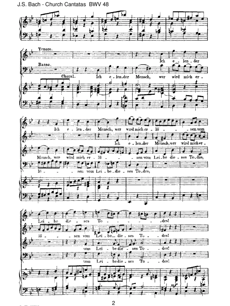 BWV48Ichelendermensch,werwirdmicherl_sen_一万首著名钢琴曲谱哈农贝多芬合集视频教学电子版高清无水印可打印_1古典钢琴知名音乐家谱_巴赫钢琴谱全集_J.S巴赫作品全集