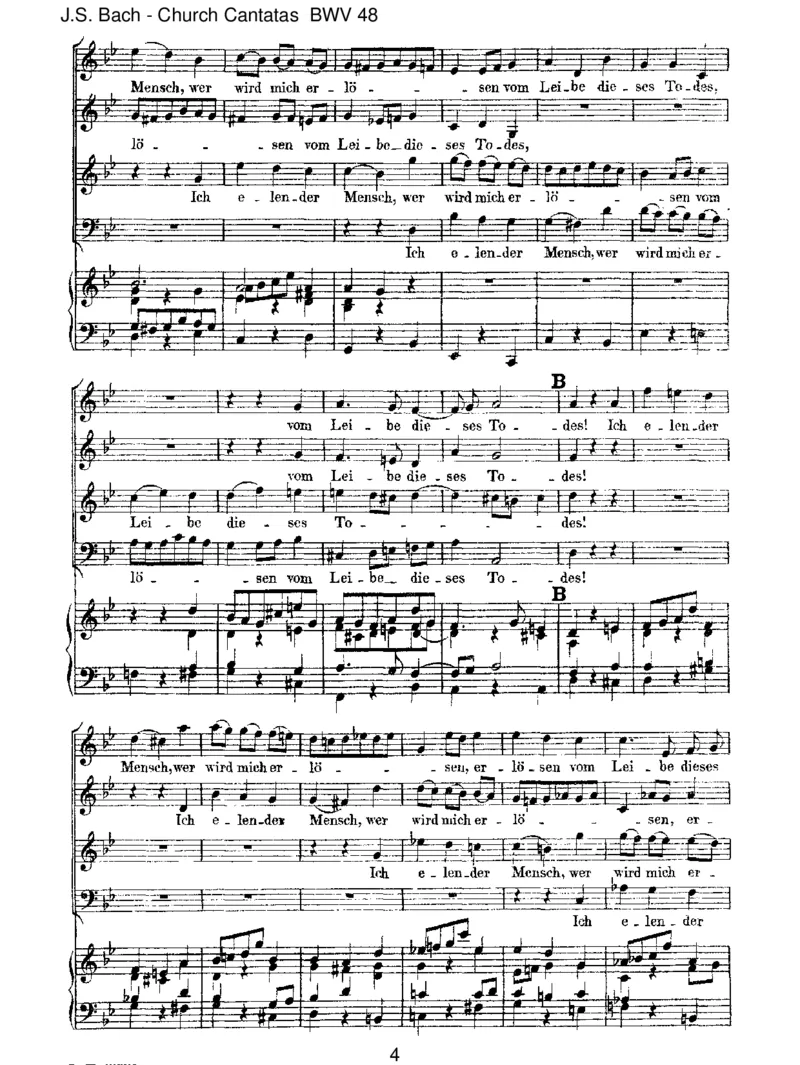 BWV48Ichelendermensch,werwirdmicherl_sen_一万首著名钢琴曲谱哈农贝多芬合集视频教学电子版高清无水印可打印_1古典钢琴知名音乐家谱_巴赫钢琴谱全集_J.S巴赫作品全集