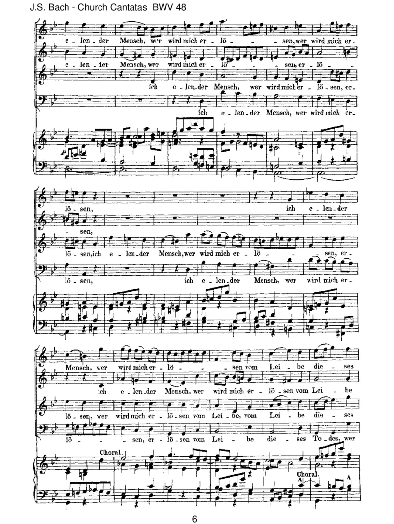 BWV48Ichelendermensch,werwirdmicherl_sen_一万首著名钢琴曲谱哈农贝多芬合集视频教学电子版高清无水印可打印_1古典钢琴知名音乐家谱_巴赫钢琴谱全集_J.S巴赫作品全集