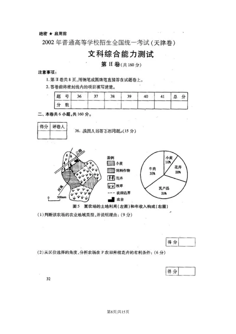 2002年天津高考文科综合真题及答案_地理高考真题试卷_旧1990-2007&middot;高考地理真题_1990-2007&middot;高考地理真题&middot;PDF_天津