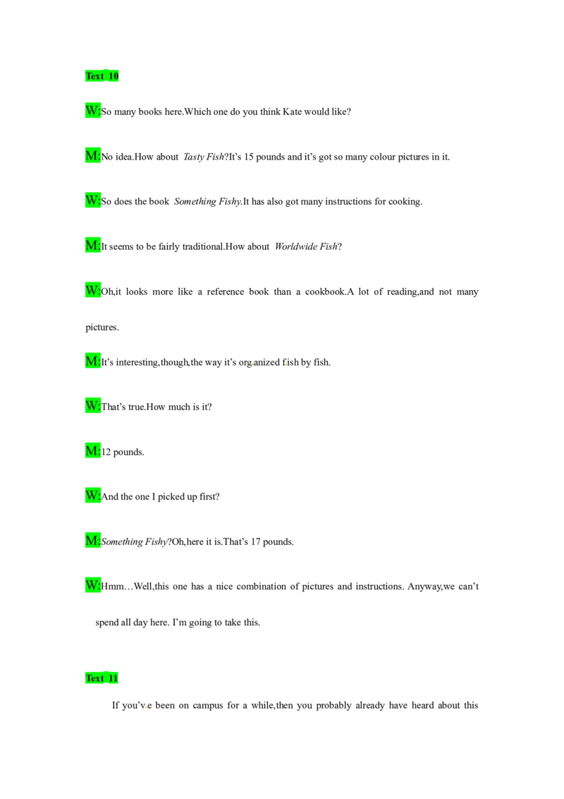 备考2024新高考英语听力(答案+文本)06_2024年5月_01按日期_1号_2024高考英语听力专题（80套模拟训练+历年真题）(附音频）_高考英语听力高分80套模拟训练_821