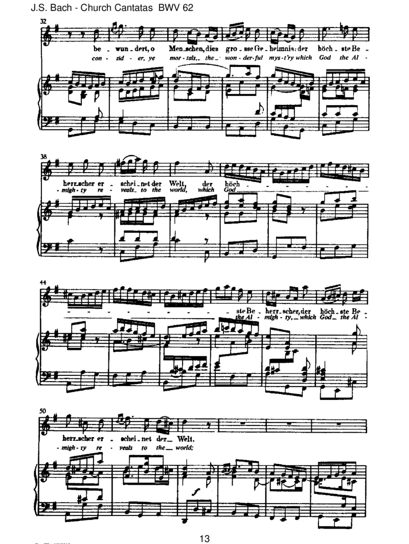 BWV62Nunkomm,derHeidenHeiland_一万首著名钢琴曲谱哈农贝多芬合集视频教学电子版高清无水印可打印_1古典钢琴知名音乐家谱_巴赫钢琴谱全集_J.S巴赫作品全集_JohannSebastianBach(1685-1750)巴赫