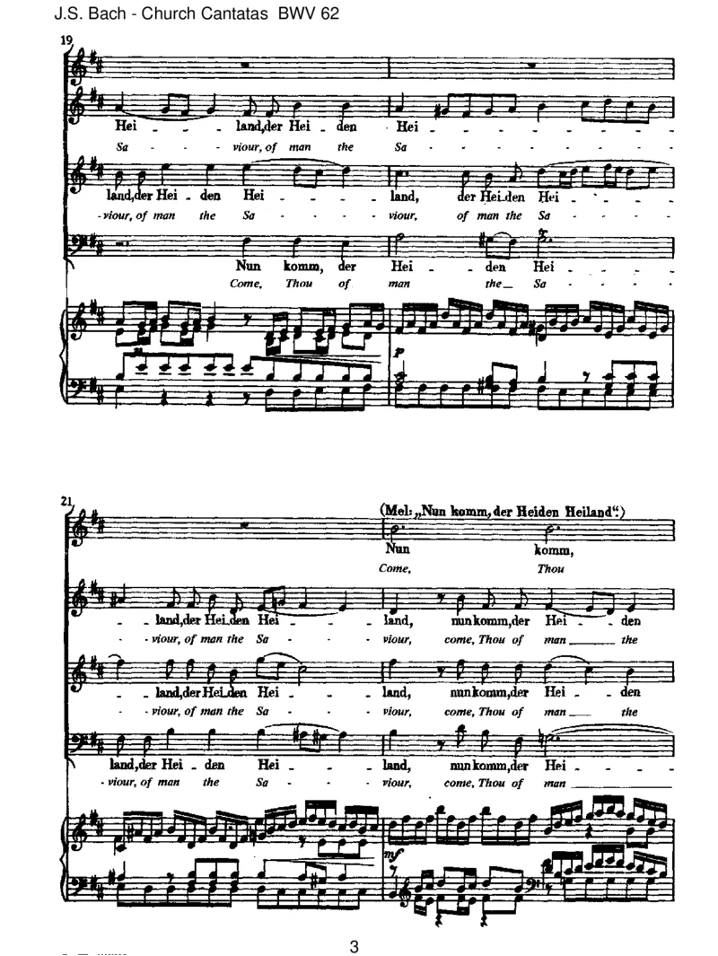 BWV62Nunkomm,derHeidenHeiland_一万首著名钢琴曲谱哈农贝多芬合集视频教学电子版高清无水印可打印_1古典钢琴知名音乐家谱_巴赫钢琴谱全集_J.S巴赫作品全集_JohannSebastianBach(1685-1750)巴赫