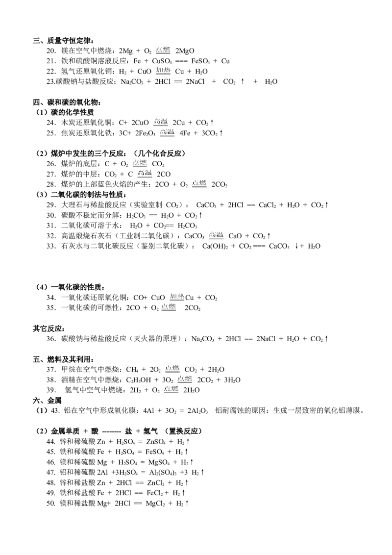 品优教学中考必背初中化学知识点总结归纳_赠送小初高学霸笔记等_小初高知识点_小初高知识点_中考化学知识点