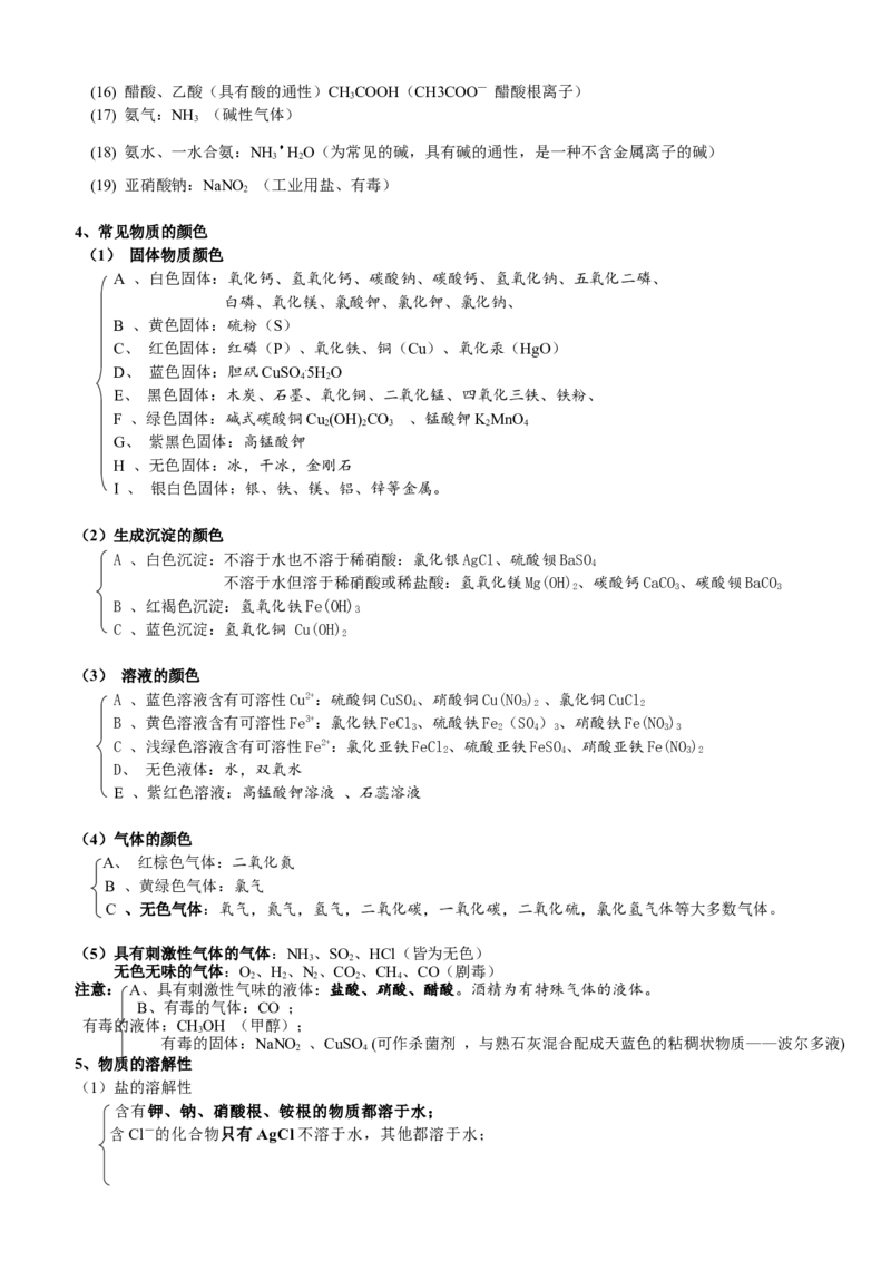 品优教学中考必背初中化学知识点总结归纳_赠送小初高学霸笔记等_小初高知识点_小初高知识点_中考化学知识点
