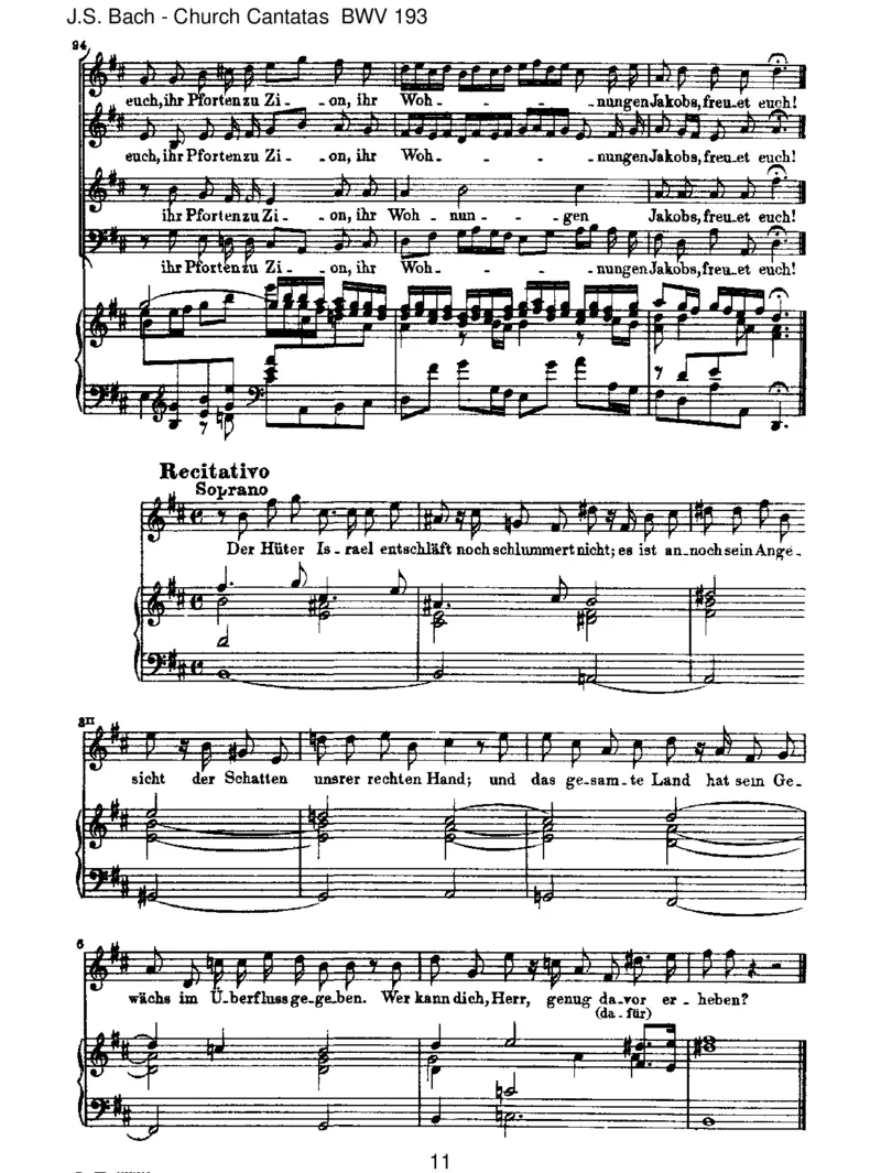 BWV193IhrTorezuZion(incomplete)_一万首著名钢琴曲谱哈农贝多芬合集视频教学电子版高清无水印可打印_1古典钢琴知名音乐家谱_巴赫钢琴谱全集_J.S巴赫作品全集_JohannSebastianBach(1685-1750)巴赫
