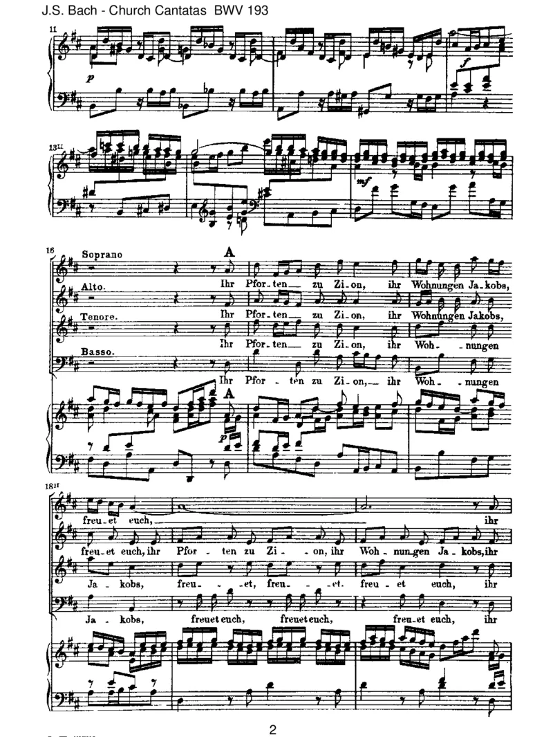 BWV193IhrTorezuZion(incomplete)_一万首著名钢琴曲谱哈农贝多芬合集视频教学电子版高清无水印可打印_1古典钢琴知名音乐家谱_巴赫钢琴谱全集_J.S巴赫作品全集_JohannSebastianBach(1685-1750)巴赫