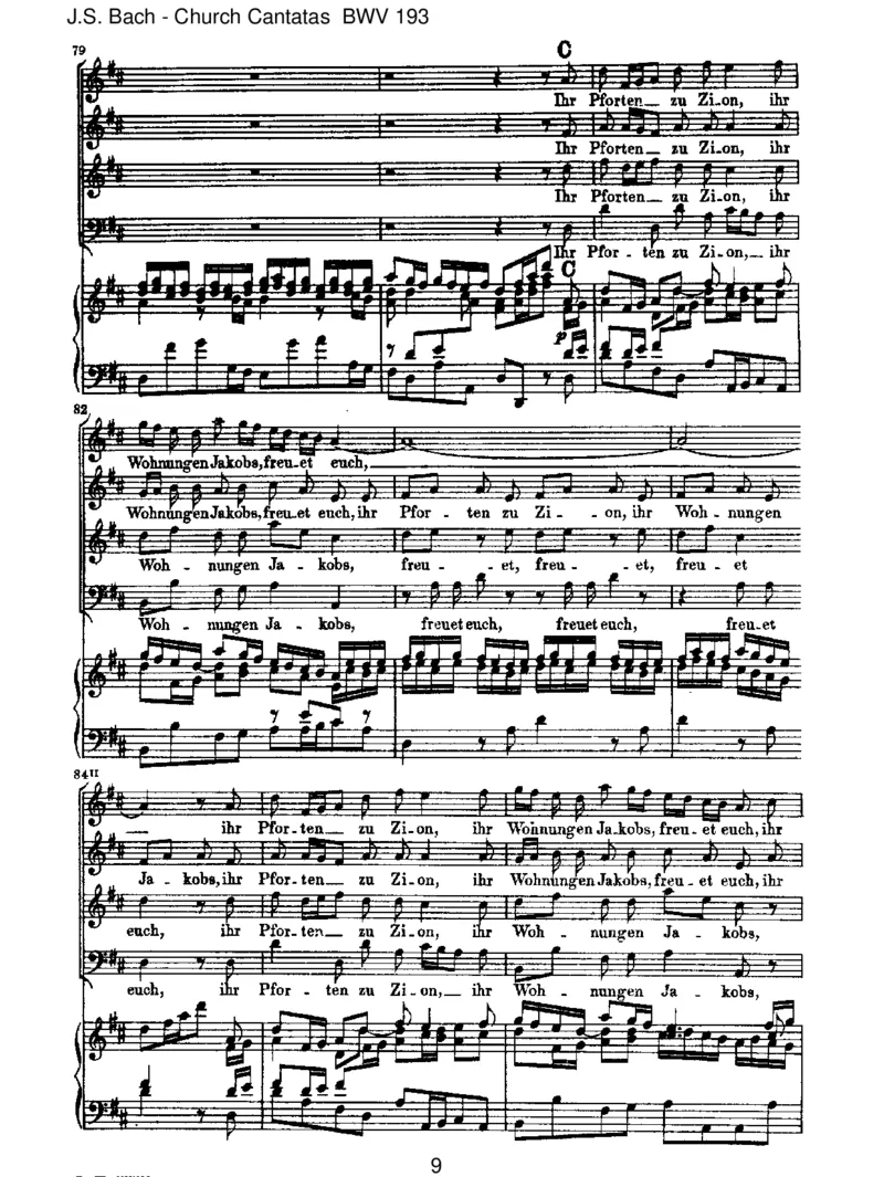 BWV193IhrTorezuZion(incomplete)_一万首著名钢琴曲谱哈农贝多芬合集视频教学电子版高清无水印可打印_1古典钢琴知名音乐家谱_巴赫钢琴谱全集_J.S巴赫作品全集_JohannSebastianBach(1685-1750)巴赫