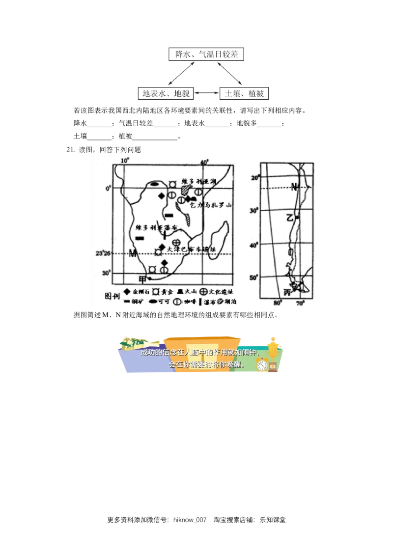 选择性必修1第五章自然环境的整体性与差异性第一节_E015高中全科试卷_地理试题_选修1_2.同步练习_同步练习-第3套