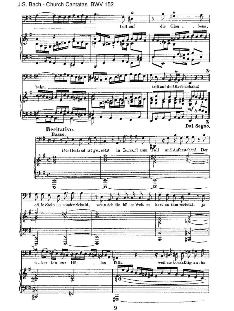 BWV152TrittaufdieGlaubensbahn_一万首著名钢琴曲谱哈农贝多芬合集视频教学电子版高清无水印可打印_1古典钢琴知名音乐家谱_巴赫钢琴谱全集_J.S巴赫作品全集_JohannSebastianBach(1685-1750)巴赫