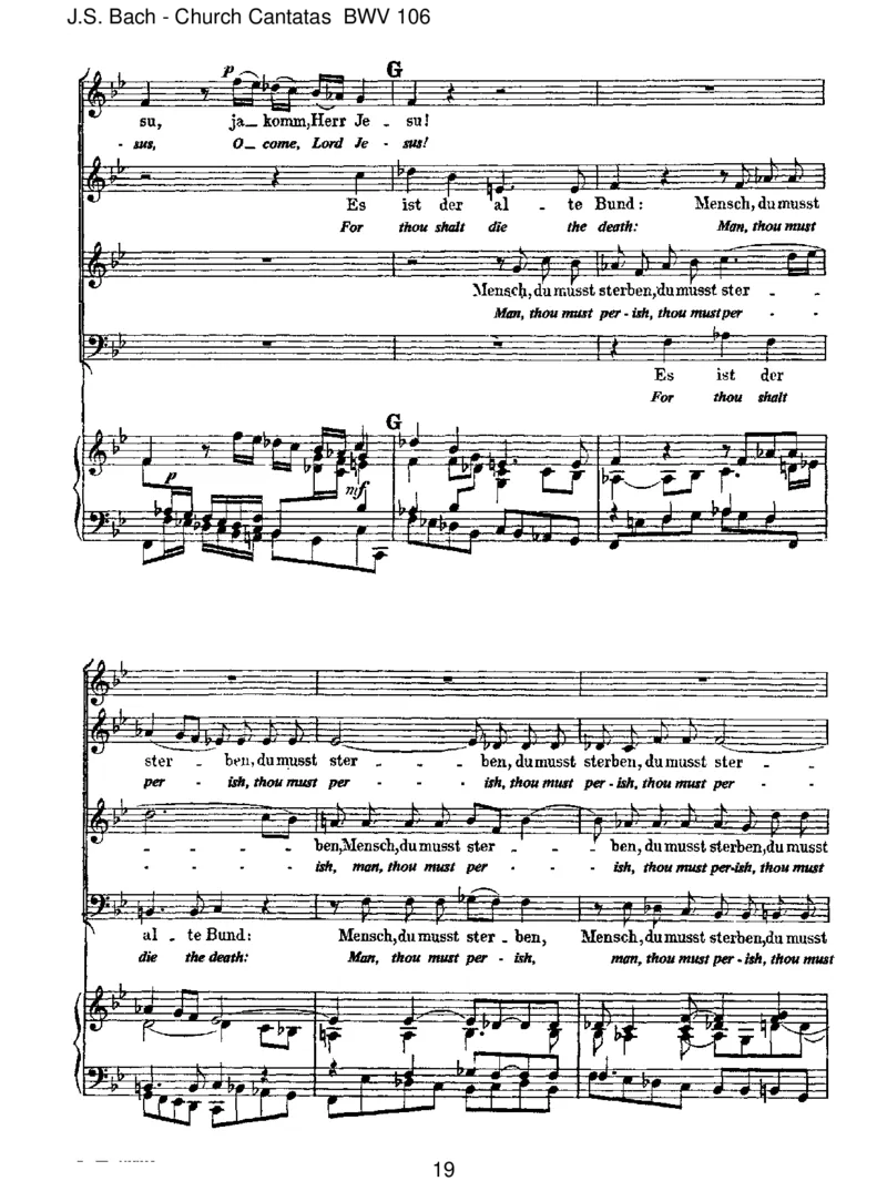 BWV106GottesZeitistdieallerbesteZeit_一万首著名钢琴曲谱哈农贝多芬合集视频教学电子版高清无水印可打印_1古典钢琴知名音乐家谱_巴赫钢琴谱全集_J.S巴赫作品全集