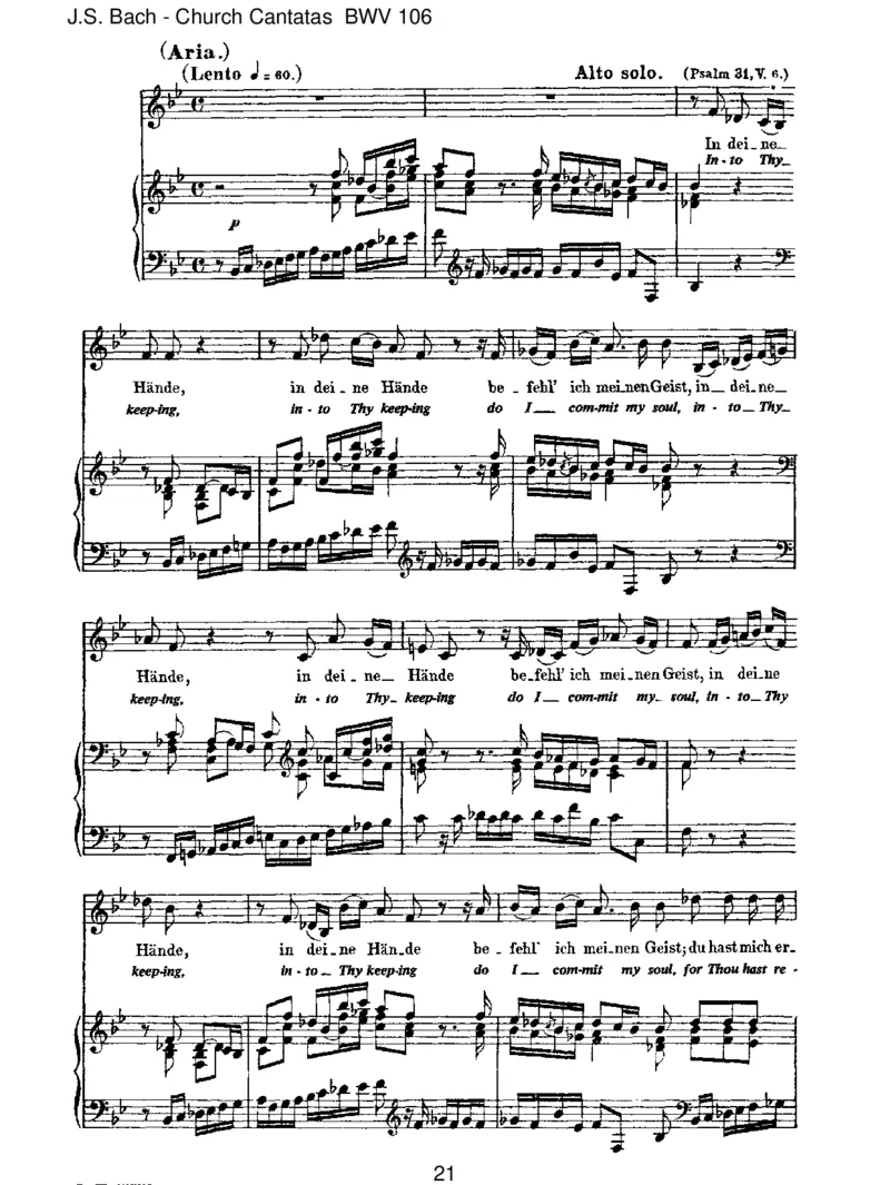 BWV106GottesZeitistdieallerbesteZeit_一万首著名钢琴曲谱哈农贝多芬合集视频教学电子版高清无水印可打印_1古典钢琴知名音乐家谱_巴赫钢琴谱全集_J.S巴赫作品全集