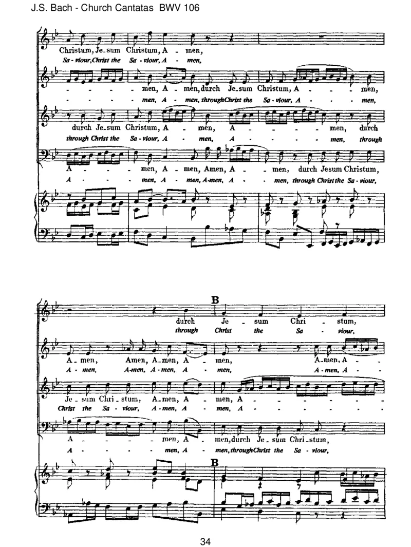 BWV106GottesZeitistdieallerbesteZeit_一万首著名钢琴曲谱哈农贝多芬合集视频教学电子版高清无水印可打印_1古典钢琴知名音乐家谱_巴赫钢琴谱全集_J.S巴赫作品全集