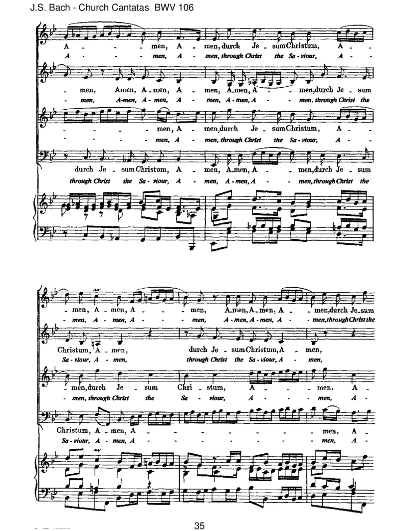 BWV106GottesZeitistdieallerbesteZeit_一万首著名钢琴曲谱哈农贝多芬合集视频教学电子版高清无水印可打印_1古典钢琴知名音乐家谱_巴赫钢琴谱全集_J.S巴赫作品全集