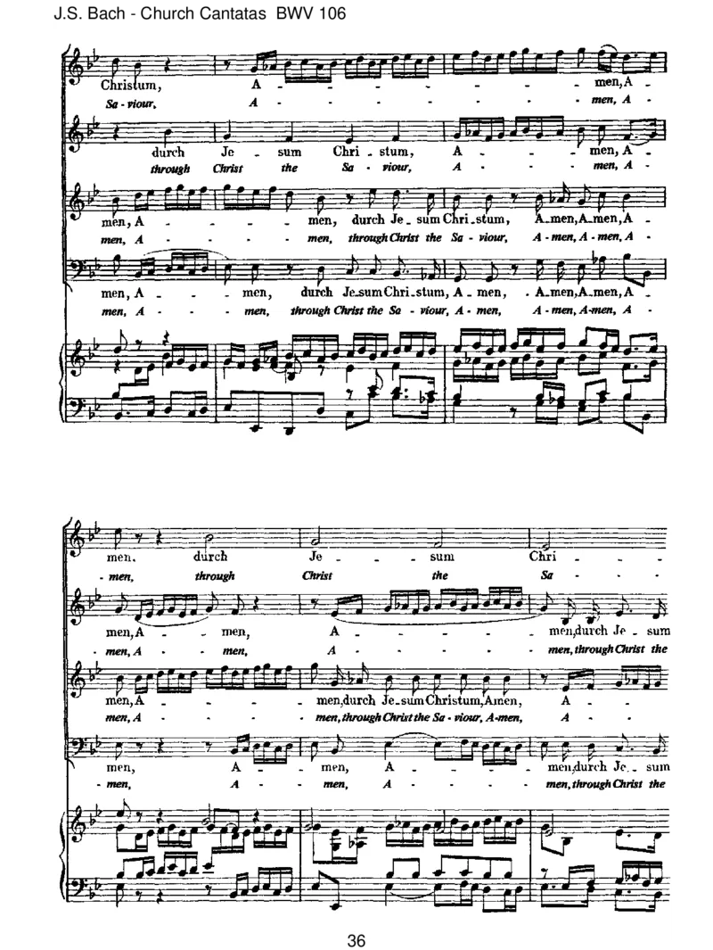 BWV106GottesZeitistdieallerbesteZeit_一万首著名钢琴曲谱哈农贝多芬合集视频教学电子版高清无水印可打印_1古典钢琴知名音乐家谱_巴赫钢琴谱全集_J.S巴赫作品全集