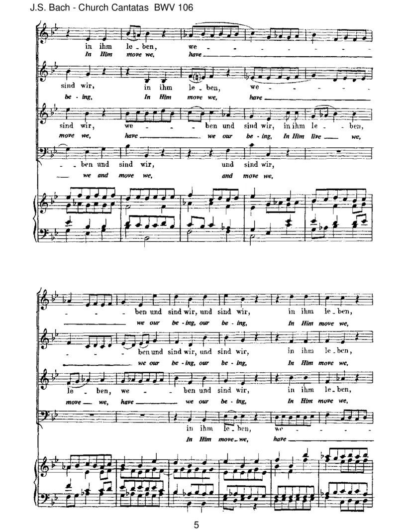 BWV106GottesZeitistdieallerbesteZeit_一万首著名钢琴曲谱哈农贝多芬合集视频教学电子版高清无水印可打印_1古典钢琴知名音乐家谱_巴赫钢琴谱全集_J.S巴赫作品全集