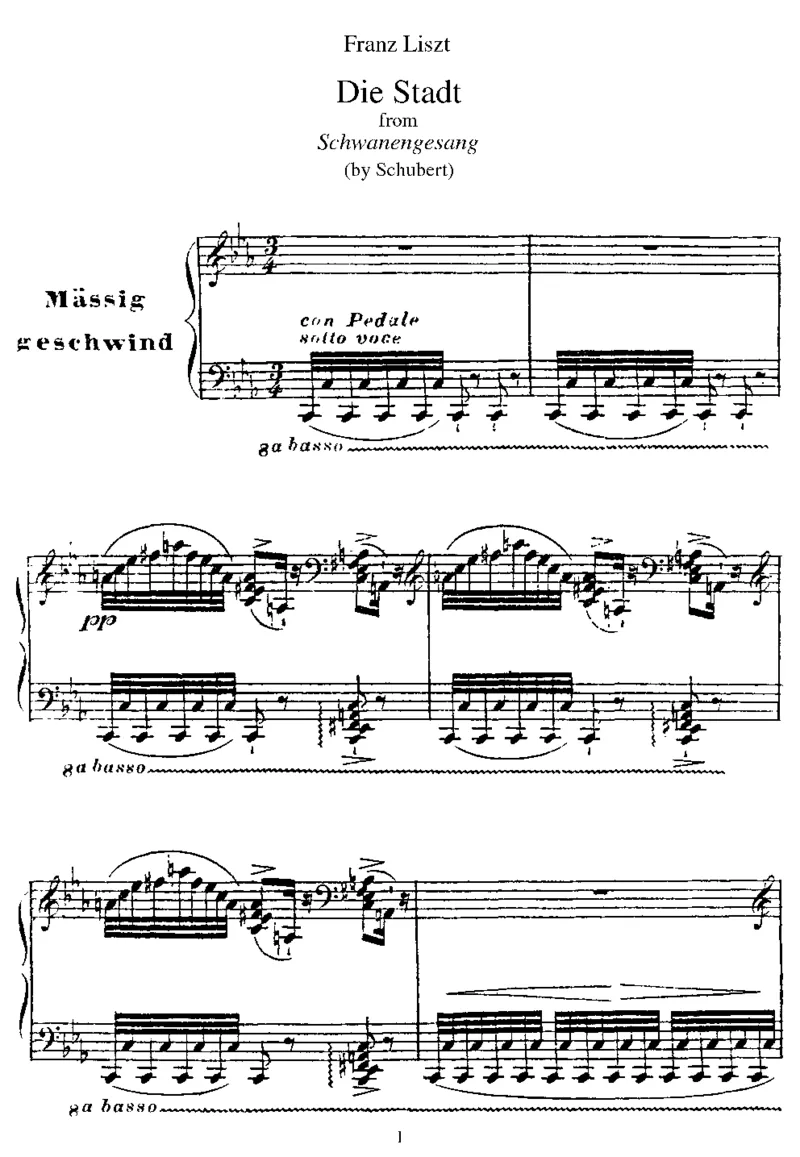DieStadt(Schubert)_一万首著名钢琴曲谱哈农贝多芬合集视频教学电子版高清无水印可打印_1古典钢琴知名音乐家谱_李斯特钢琴谱全集_改编舒伯特