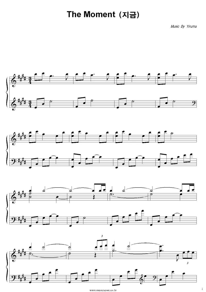 30、李闰珉Yiruma（134页，共35首）_一万首著名钢琴曲谱哈农贝多芬合集视频教学电子版高清无水印可打印_3流行音乐谱_流行钢琴谱合集形式_高清PDF无水印