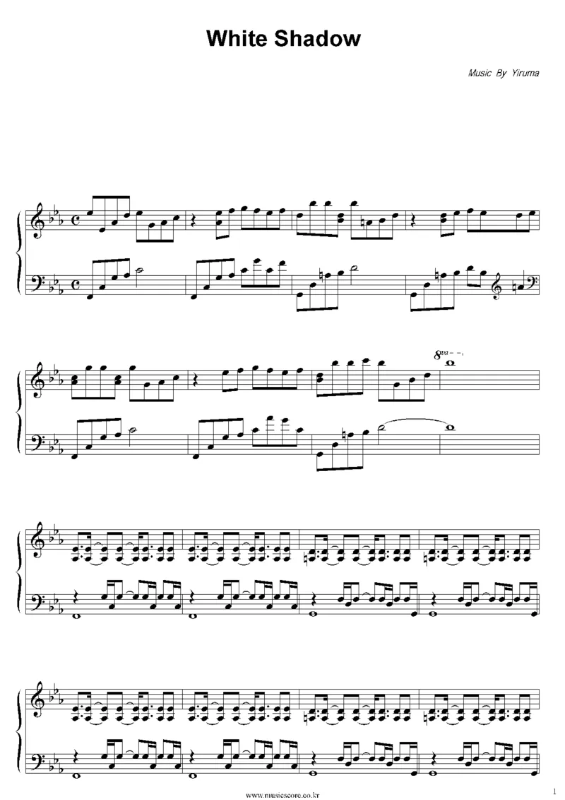 30、李闰珉Yiruma（134页，共35首）_一万首著名钢琴曲谱哈农贝多芬合集视频教学电子版高清无水印可打印_3流行音乐谱_流行钢琴谱合集形式_高清PDF无水印