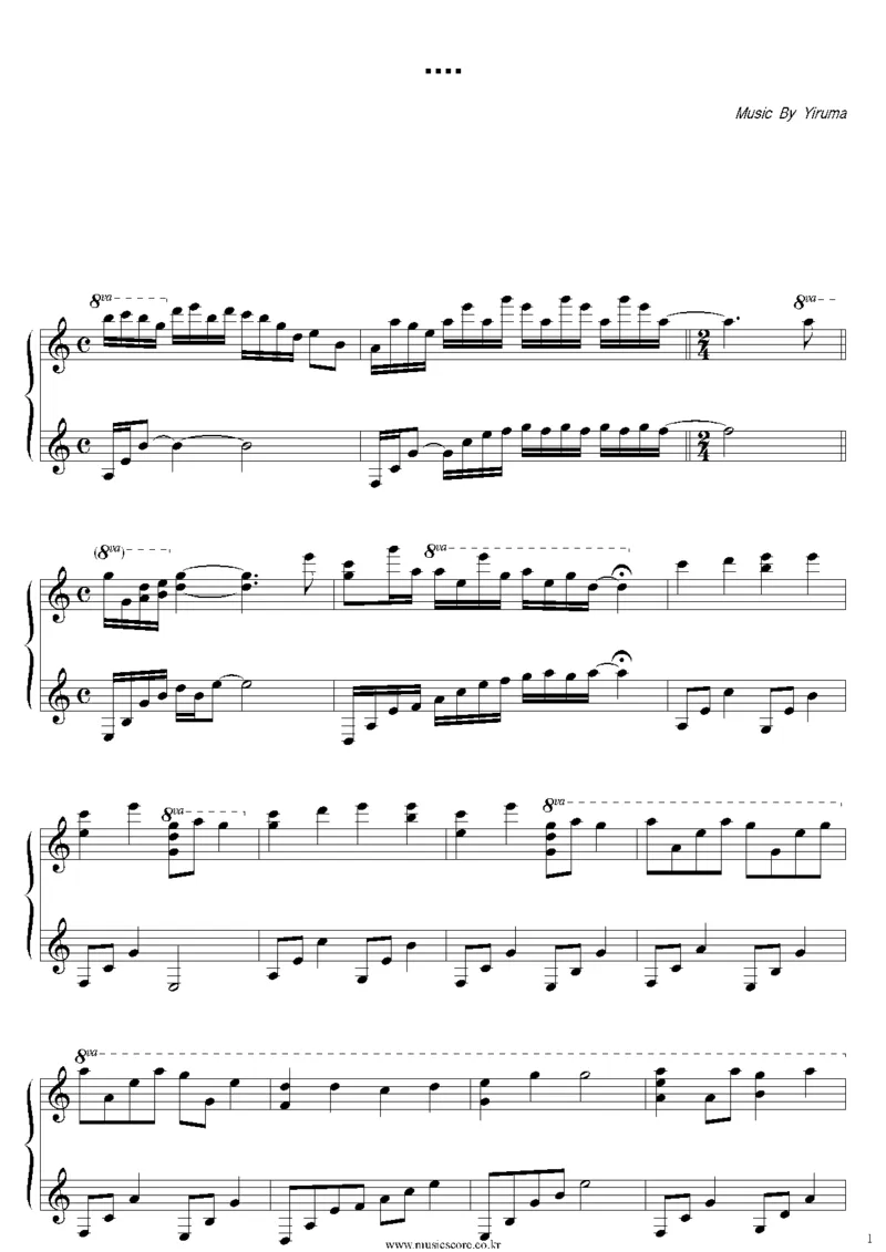 30、李闰珉Yiruma（134页，共35首）_一万首著名钢琴曲谱哈农贝多芬合集视频教学电子版高清无水印可打印_3流行音乐谱_流行钢琴谱合集形式_高清PDF无水印