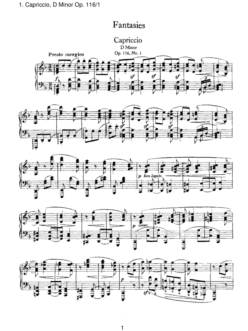 Capriccio,DMinorOp.116_1_一万首著名钢琴曲谱哈农贝多芬合集视频教学电子版高清无水印可打印_1古典钢琴知名音乐家谱_勃拉姆斯钢琴谱全集_III.ShorterWorks_FantasiesOp.116