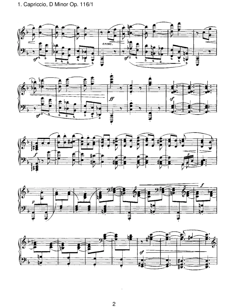 Capriccio,DMinorOp.116_1_一万首著名钢琴曲谱哈农贝多芬合集视频教学电子版高清无水印可打印_1古典钢琴知名音乐家谱_勃拉姆斯钢琴谱全集_III.ShorterWorks_FantasiesOp.116