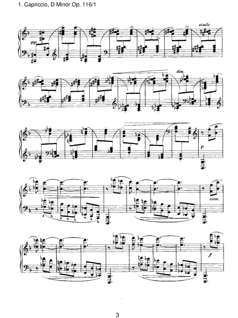 Capriccio,DMinorOp.116_1_一万首著名钢琴曲谱哈农贝多芬合集视频教学电子版高清无水印可打印_1古典钢琴知名音乐家谱_勃拉姆斯钢琴谱全集_III.ShorterWorks_FantasiesOp.116