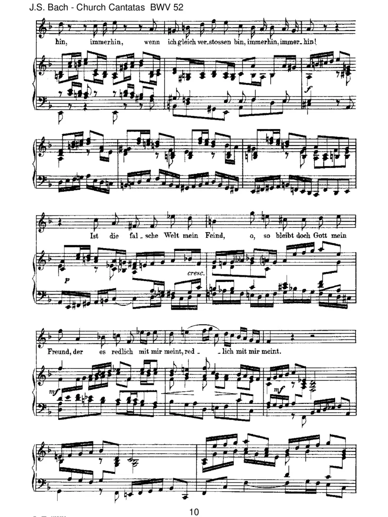 BWV52FalscheWelt,dirtrauichnicht_一万首著名钢琴曲谱哈农贝多芬合集视频教学电子版高清无水印可打印_1古典钢琴知名音乐家谱_巴赫钢琴谱全集_J.S巴赫作品全集