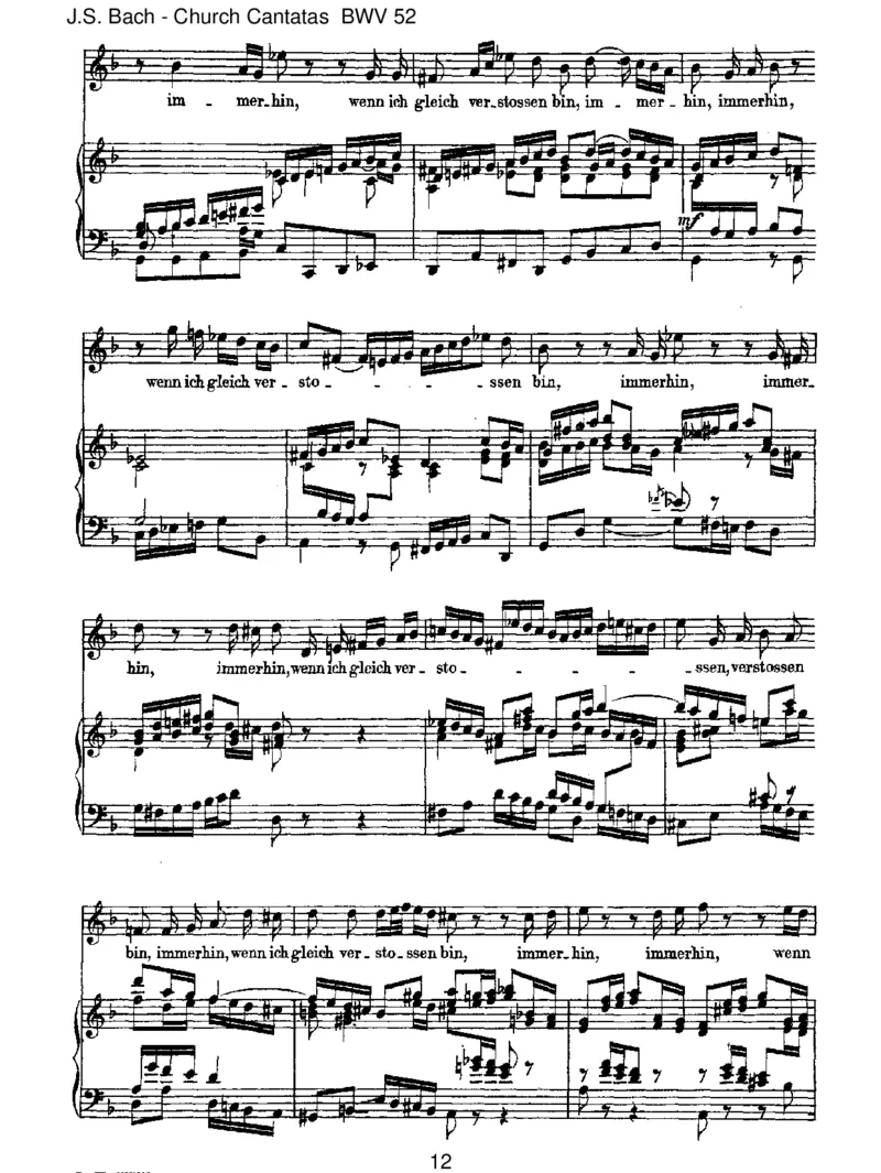 BWV52FalscheWelt,dirtrauichnicht_一万首著名钢琴曲谱哈农贝多芬合集视频教学电子版高清无水印可打印_1古典钢琴知名音乐家谱_巴赫钢琴谱全集_J.S巴赫作品全集