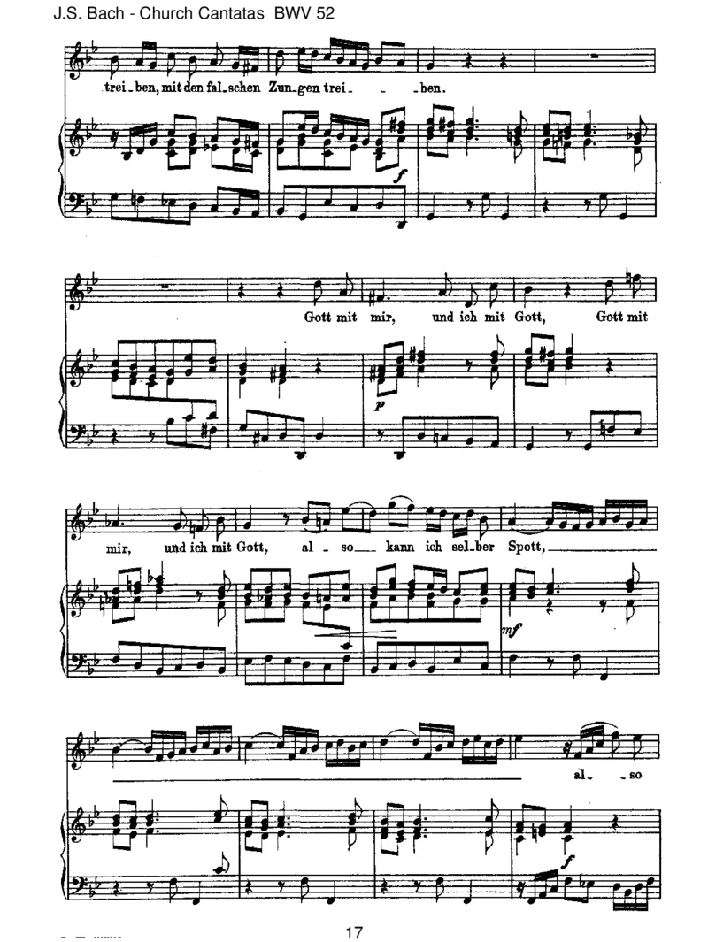 BWV52FalscheWelt,dirtrauichnicht_一万首著名钢琴曲谱哈农贝多芬合集视频教学电子版高清无水印可打印_1古典钢琴知名音乐家谱_巴赫钢琴谱全集_J.S巴赫作品全集