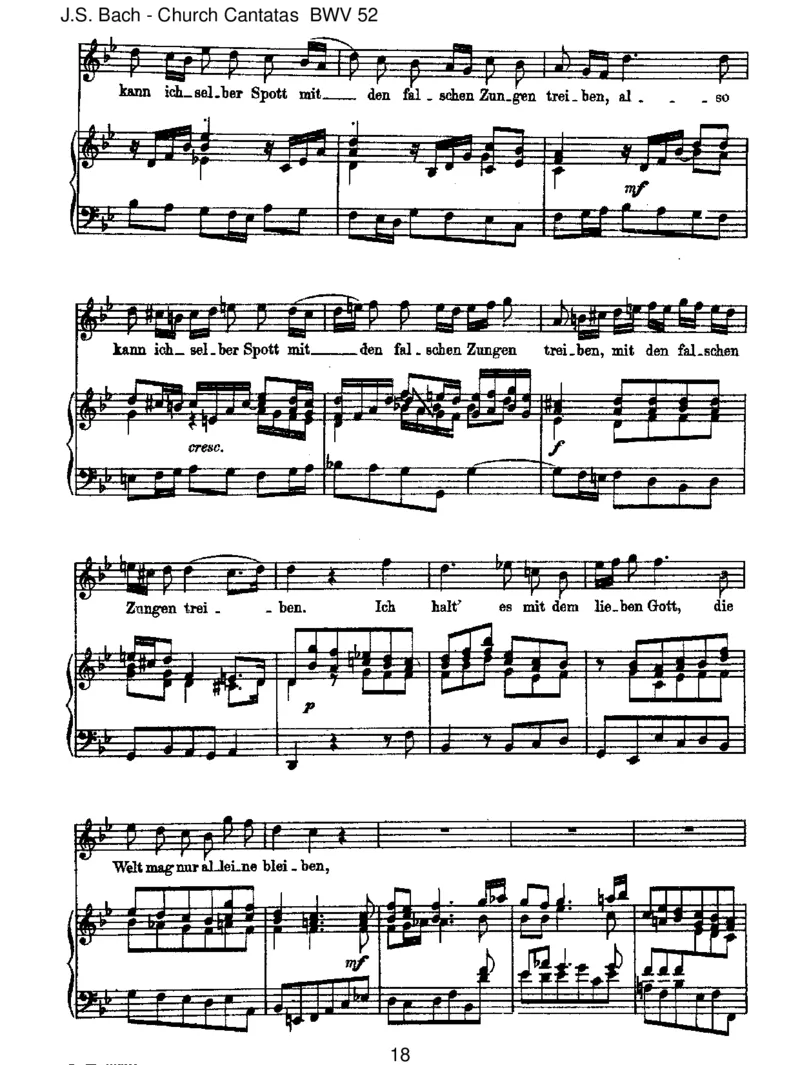 BWV52FalscheWelt,dirtrauichnicht_一万首著名钢琴曲谱哈农贝多芬合集视频教学电子版高清无水印可打印_1古典钢琴知名音乐家谱_巴赫钢琴谱全集_J.S巴赫作品全集
