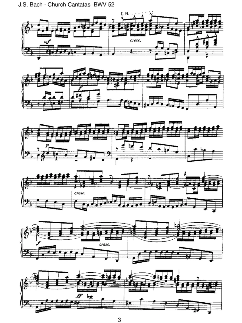 BWV52FalscheWelt,dirtrauichnicht_一万首著名钢琴曲谱哈农贝多芬合集视频教学电子版高清无水印可打印_1古典钢琴知名音乐家谱_巴赫钢琴谱全集_J.S巴赫作品全集