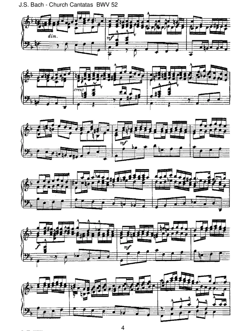 BWV52FalscheWelt,dirtrauichnicht_一万首著名钢琴曲谱哈农贝多芬合集视频教学电子版高清无水印可打印_1古典钢琴知名音乐家谱_巴赫钢琴谱全集_J.S巴赫作品全集