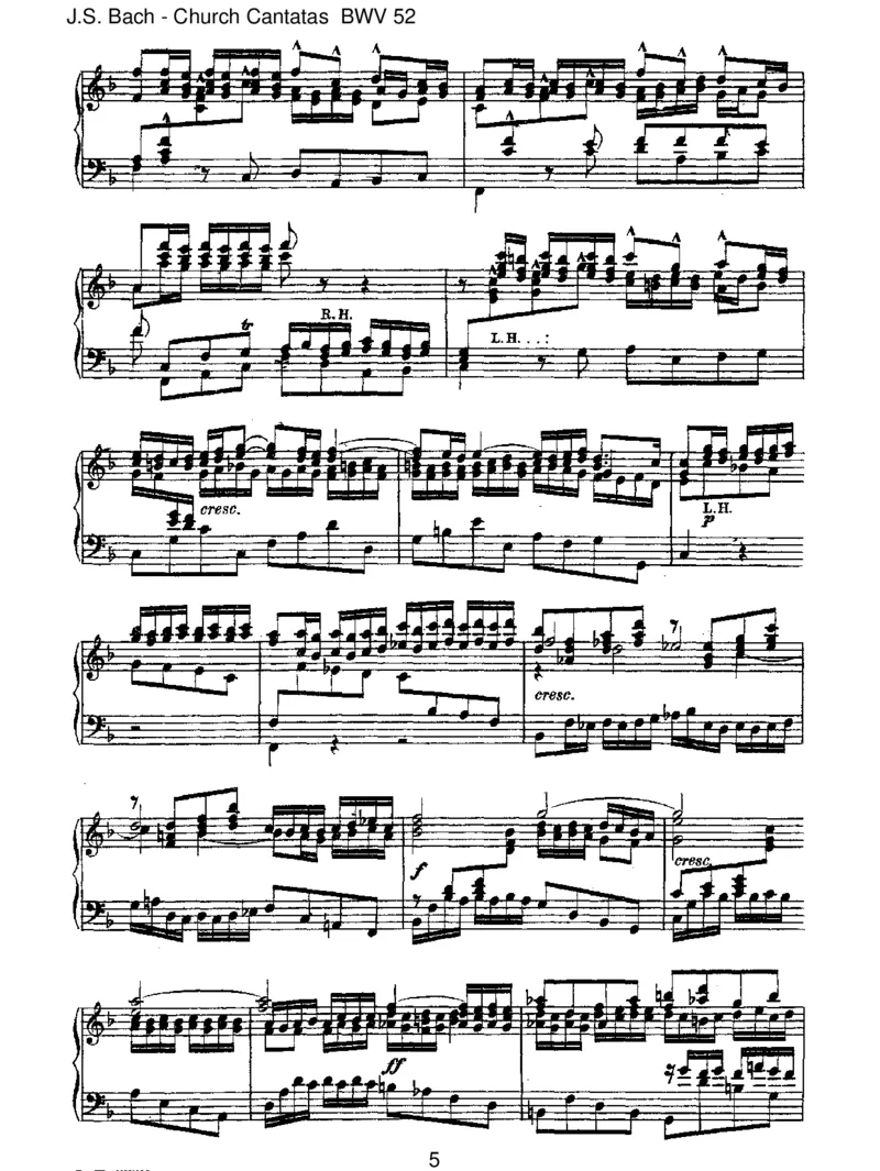 BWV52FalscheWelt,dirtrauichnicht_一万首著名钢琴曲谱哈农贝多芬合集视频教学电子版高清无水印可打印_1古典钢琴知名音乐家谱_巴赫钢琴谱全集_J.S巴赫作品全集