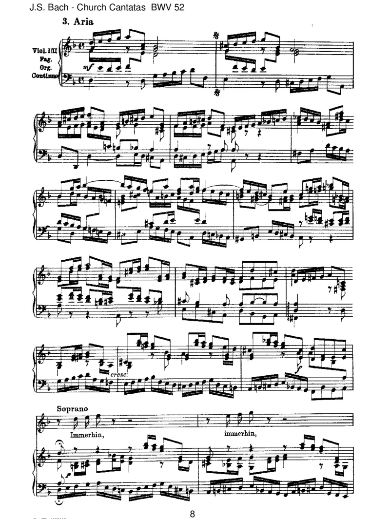 BWV52FalscheWelt,dirtrauichnicht_一万首著名钢琴曲谱哈农贝多芬合集视频教学电子版高清无水印可打印_1古典钢琴知名音乐家谱_巴赫钢琴谱全集_J.S巴赫作品全集