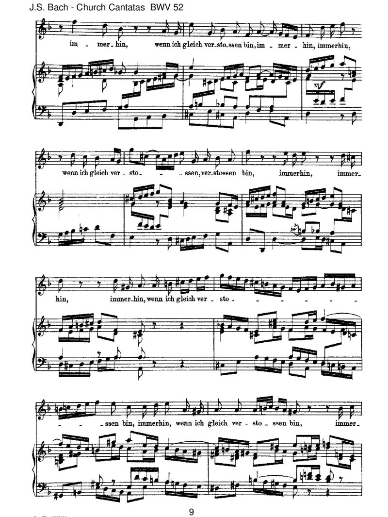 BWV52FalscheWelt,dirtrauichnicht_一万首著名钢琴曲谱哈农贝多芬合集视频教学电子版高清无水印可打印_1古典钢琴知名音乐家谱_巴赫钢琴谱全集_J.S巴赫作品全集