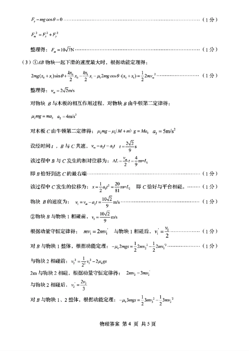 山东省青岛市2024届高三年级第三次适应性检测考试(青岛三模)物理试题卷+答案_2024年5月_01按日期_30号_2024届山东省青岛市高三第三次适应性检测考试