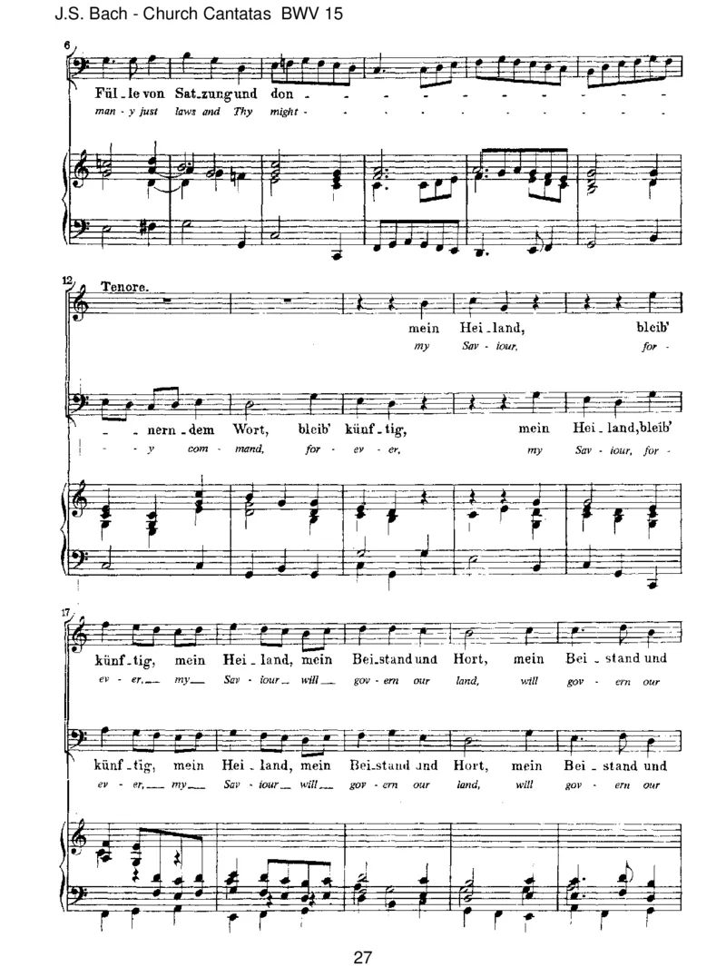 BWV15DennduwirstmeineSeele(Spurious,byJ.L.Bach)_一万首著名钢琴曲谱哈农贝多芬合集视频教学电子版高清无水印可打印_1古典钢琴知名音乐家谱_巴赫钢琴谱全集_J.S巴赫作品全集