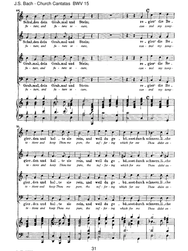 BWV15DennduwirstmeineSeele(Spurious,byJ.L.Bach)_一万首著名钢琴曲谱哈农贝多芬合集视频教学电子版高清无水印可打印_1古典钢琴知名音乐家谱_巴赫钢琴谱全集_J.S巴赫作品全集