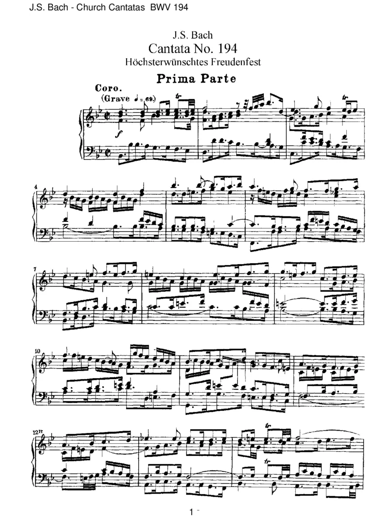 BWV194H_chsterw&uuml;nschtesFreudenfest_一万首著名钢琴曲谱哈农贝多芬合集视频教学电子版高清无水印可打印_1古典钢琴知名音乐家谱_巴赫钢琴谱全集_J.S巴赫作品全集