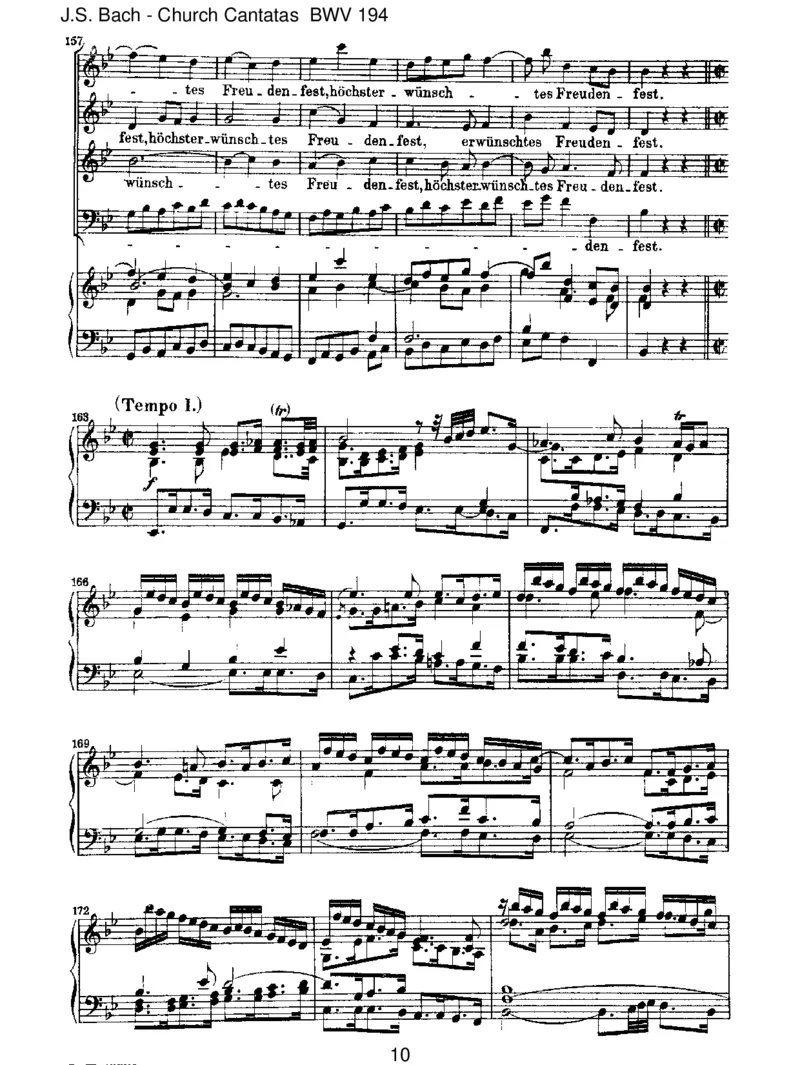 BWV194H_chsterw&uuml;nschtesFreudenfest_一万首著名钢琴曲谱哈农贝多芬合集视频教学电子版高清无水印可打印_1古典钢琴知名音乐家谱_巴赫钢琴谱全集_J.S巴赫作品全集