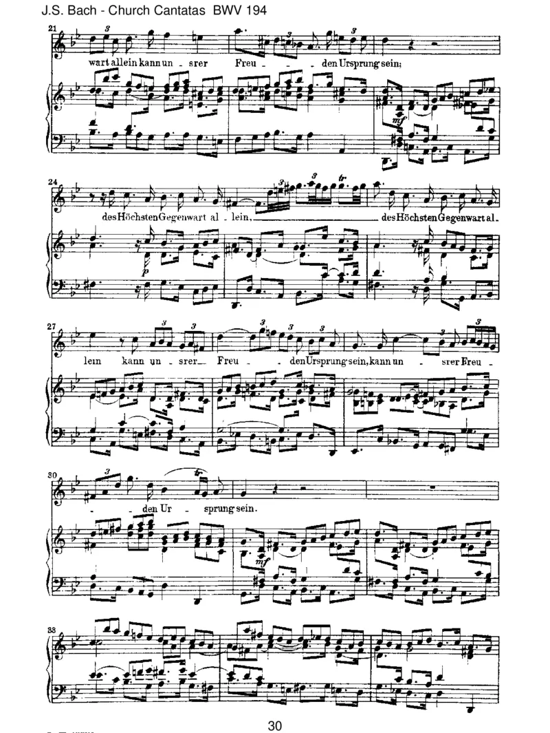 BWV194H_chsterw&uuml;nschtesFreudenfest_一万首著名钢琴曲谱哈农贝多芬合集视频教学电子版高清无水印可打印_1古典钢琴知名音乐家谱_巴赫钢琴谱全集_J.S巴赫作品全集