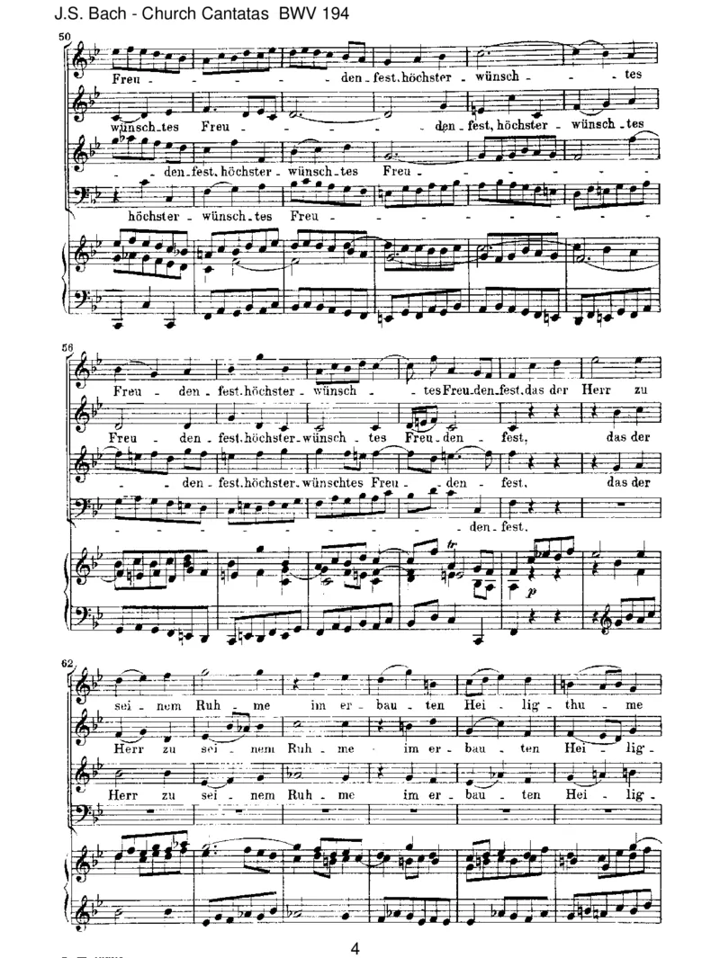 BWV194H_chsterw&uuml;nschtesFreudenfest_一万首著名钢琴曲谱哈农贝多芬合集视频教学电子版高清无水印可打印_1古典钢琴知名音乐家谱_巴赫钢琴谱全集_J.S巴赫作品全集